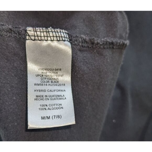 Disney Minnie Mouse Girls M (7/8) T-shirt Black Red Collar "Love the Vibes" - Picture 5 of 5